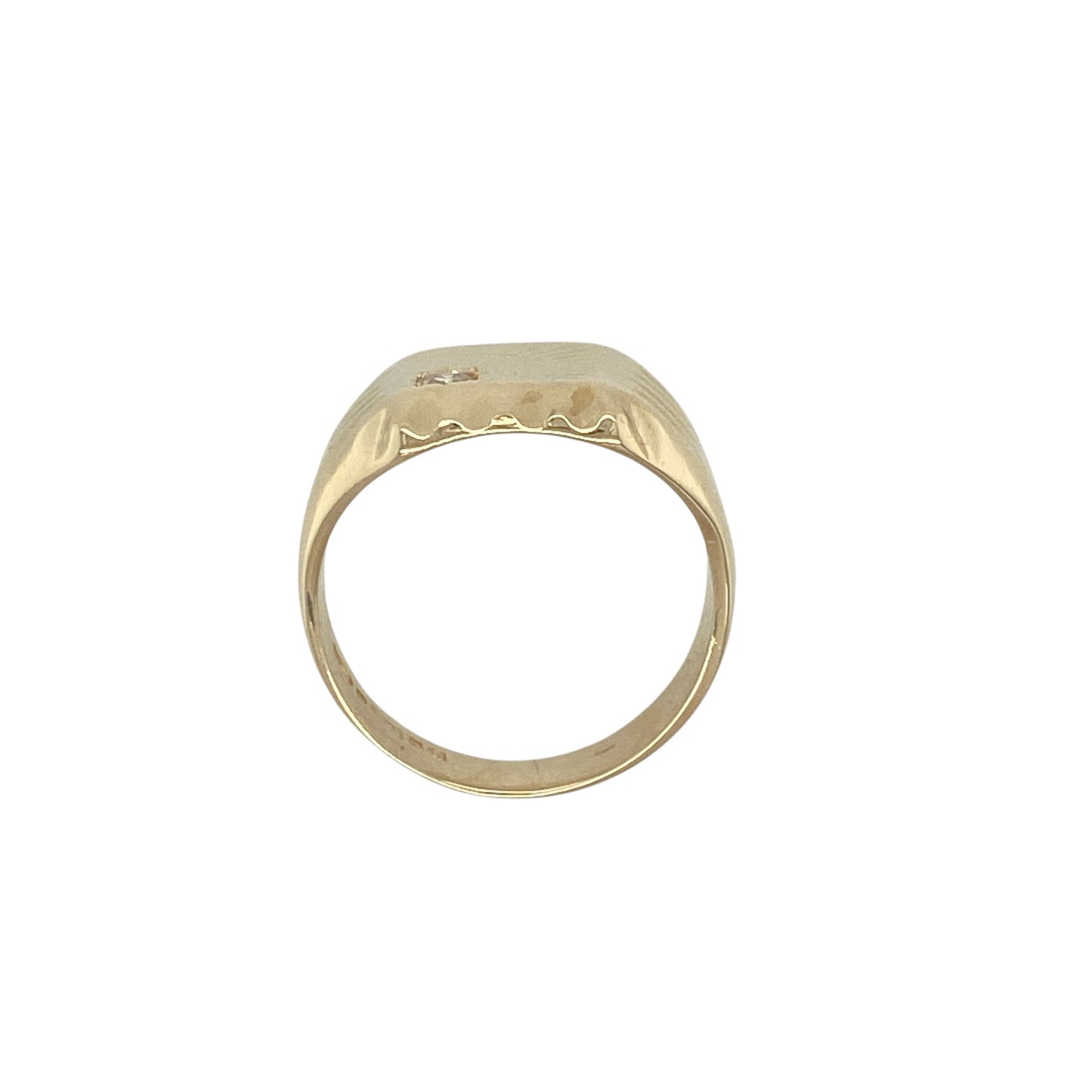 9ct Gold Diamond Set Signet Ring
