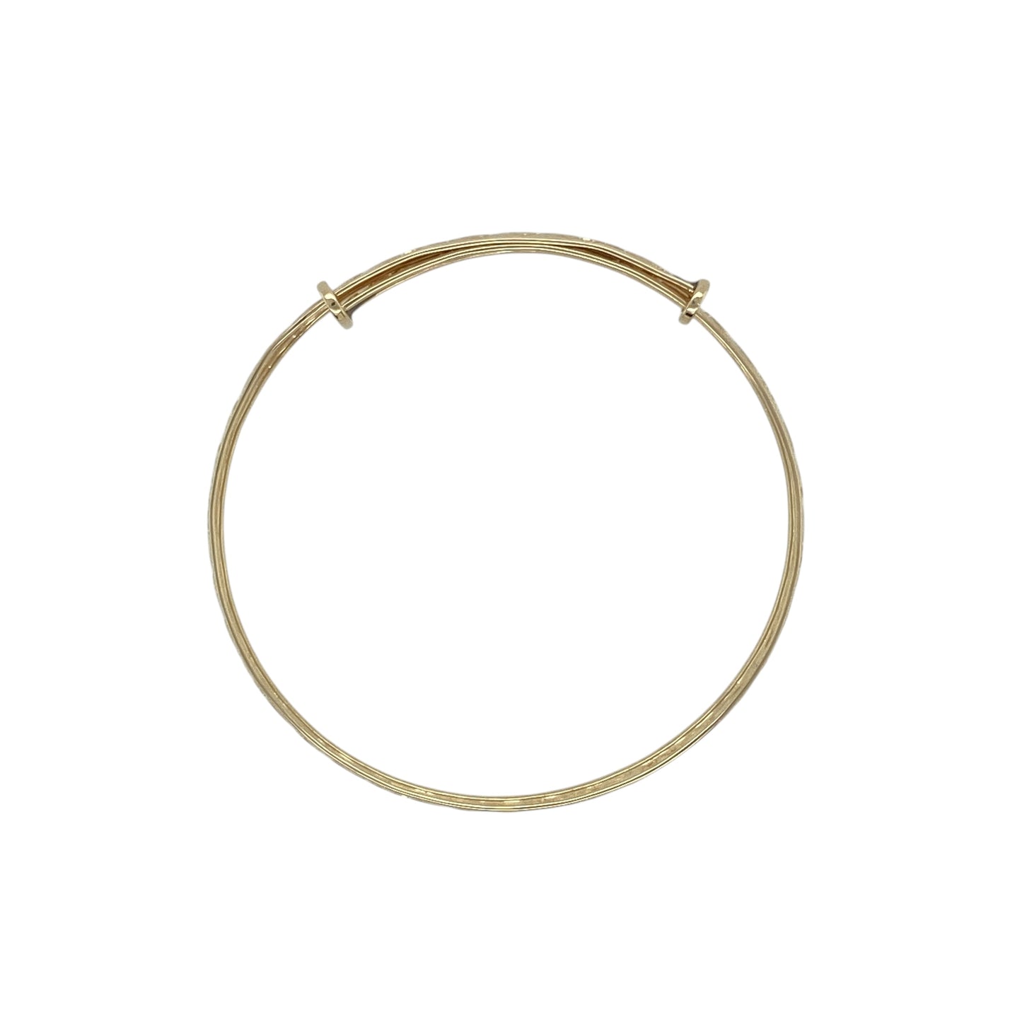 9ct Gold Patterned Expanding Baby Bangle
