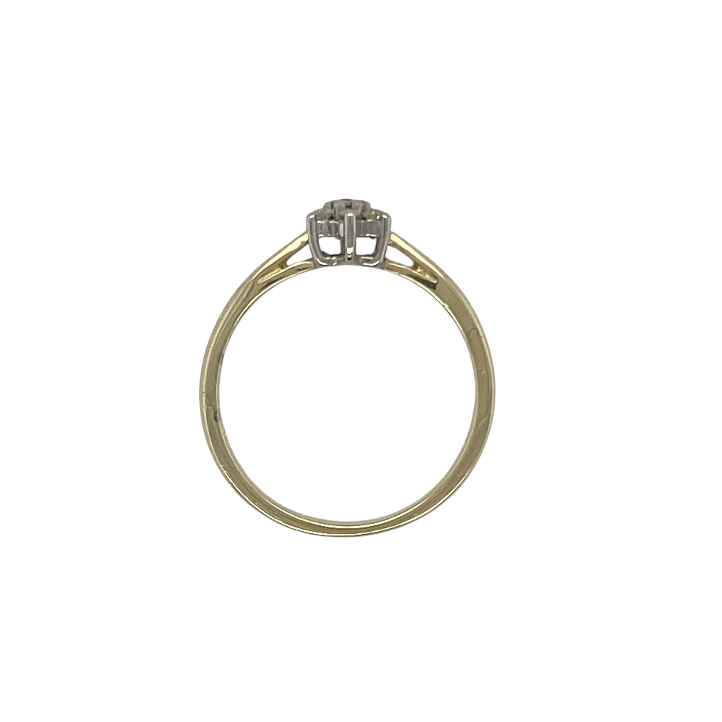 9ct Gold Diamond Set Cluster Ring