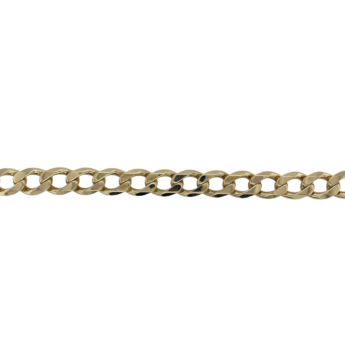 9ct Gold 9" Curb Bracelet