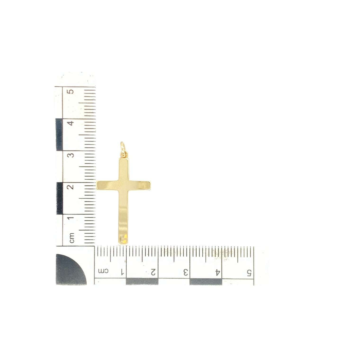 9ct Gold Plain Cross Pendant