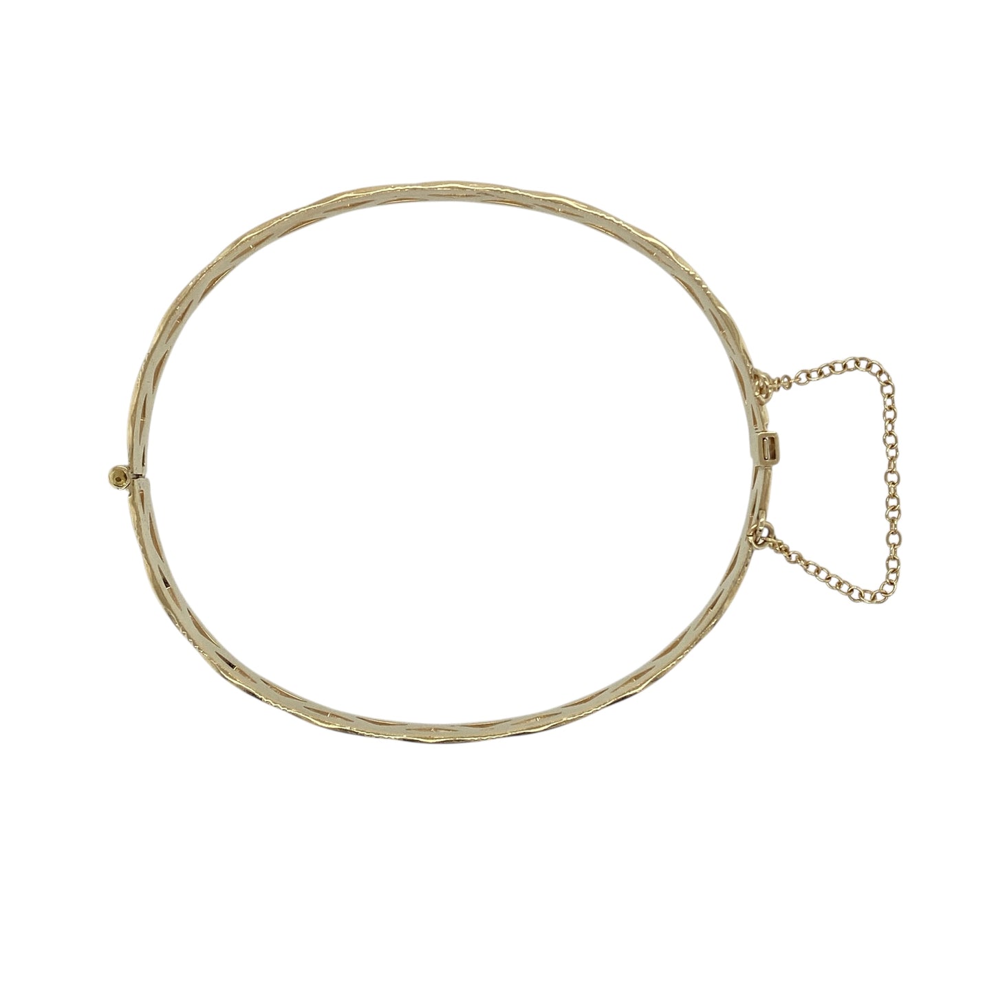 9ct Gold Open Weave Bangle