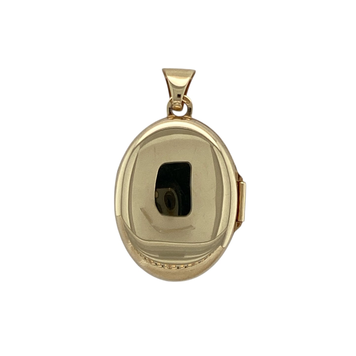 9ct Gold Patterned Oval Locket