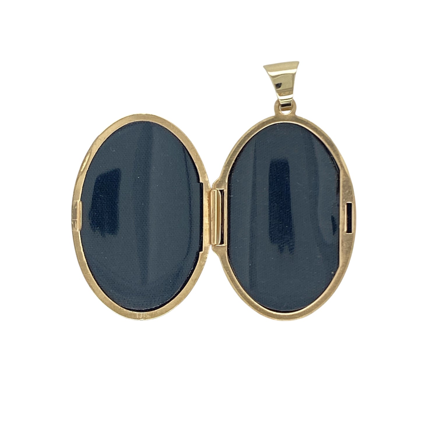 9ct Gold Patterned Oval Locket