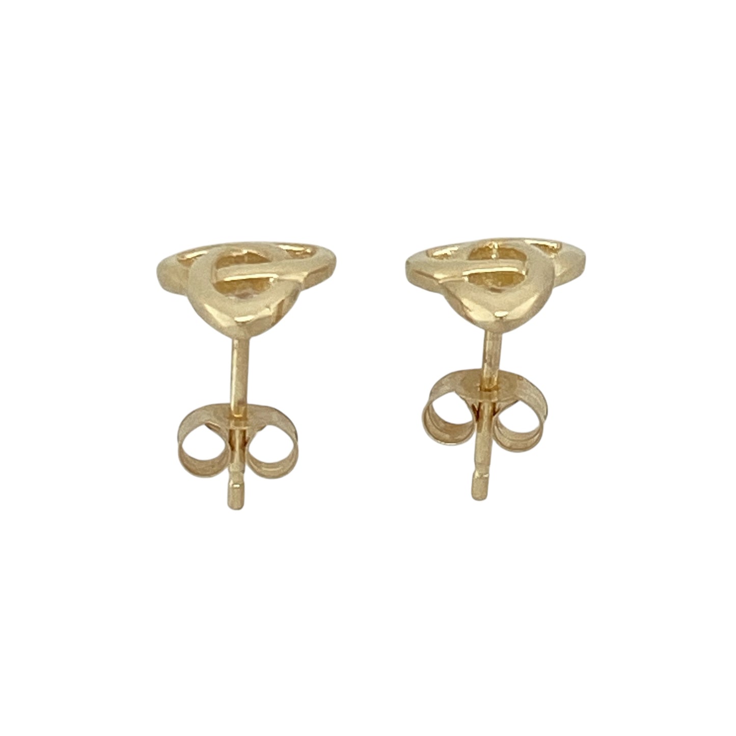 9ct Gold Celtic Trinity Knot Stud Earrings