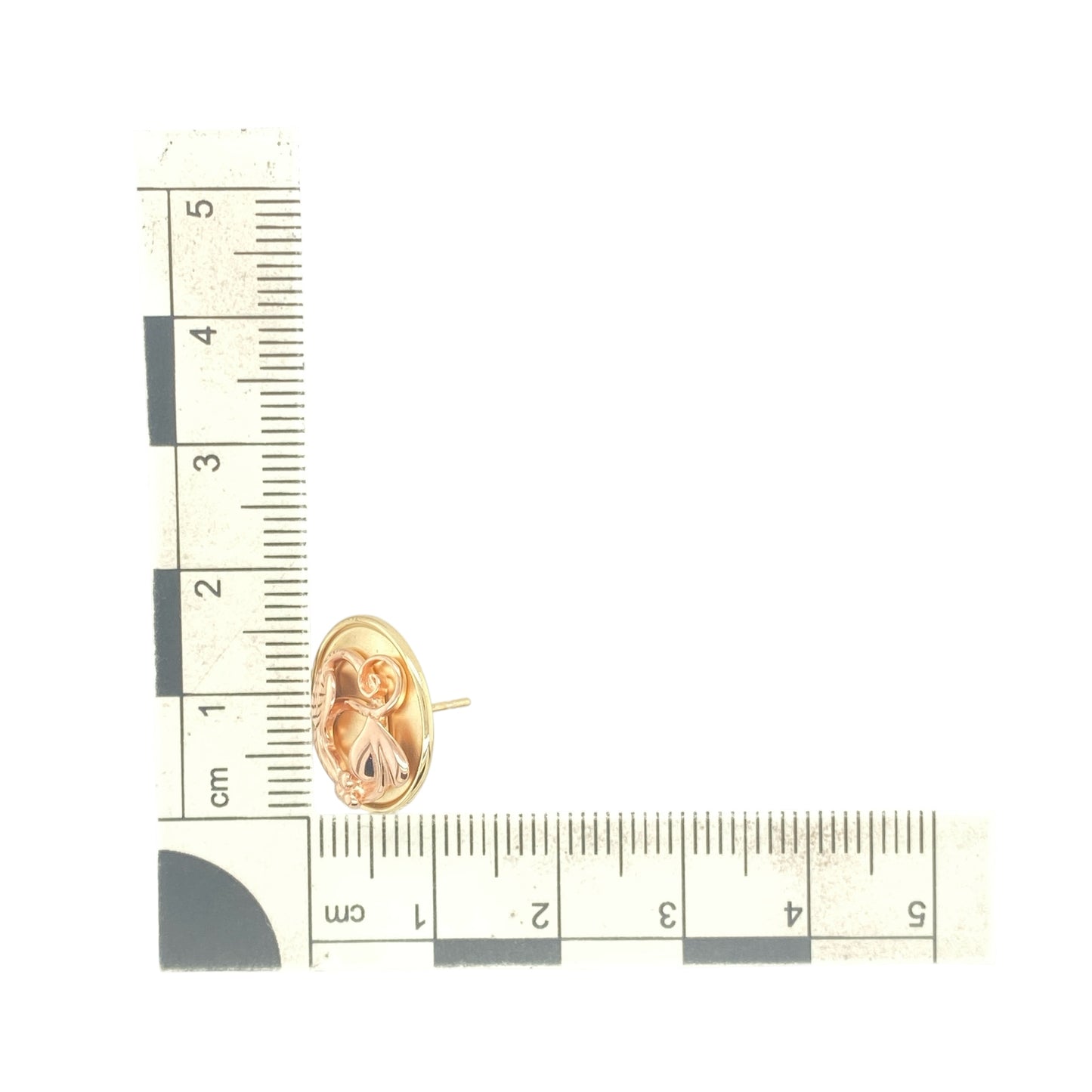 9ct Gold Clogau Tree of Life Round Stud Earrings