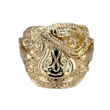 Load image into Gallery viewer, 9ct Gold Heavy Saddle Ring
