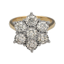Load image into Gallery viewer, New 9ct Gold &amp; Diamond Set Flower Cluster Ring
