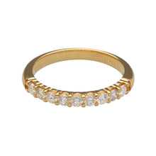 Load image into Gallery viewer, 18ct Gold &amp; Diamond Set Band Ring
