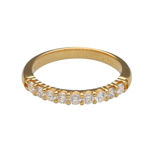 18ct Gold & Diamond Set Band Ring
