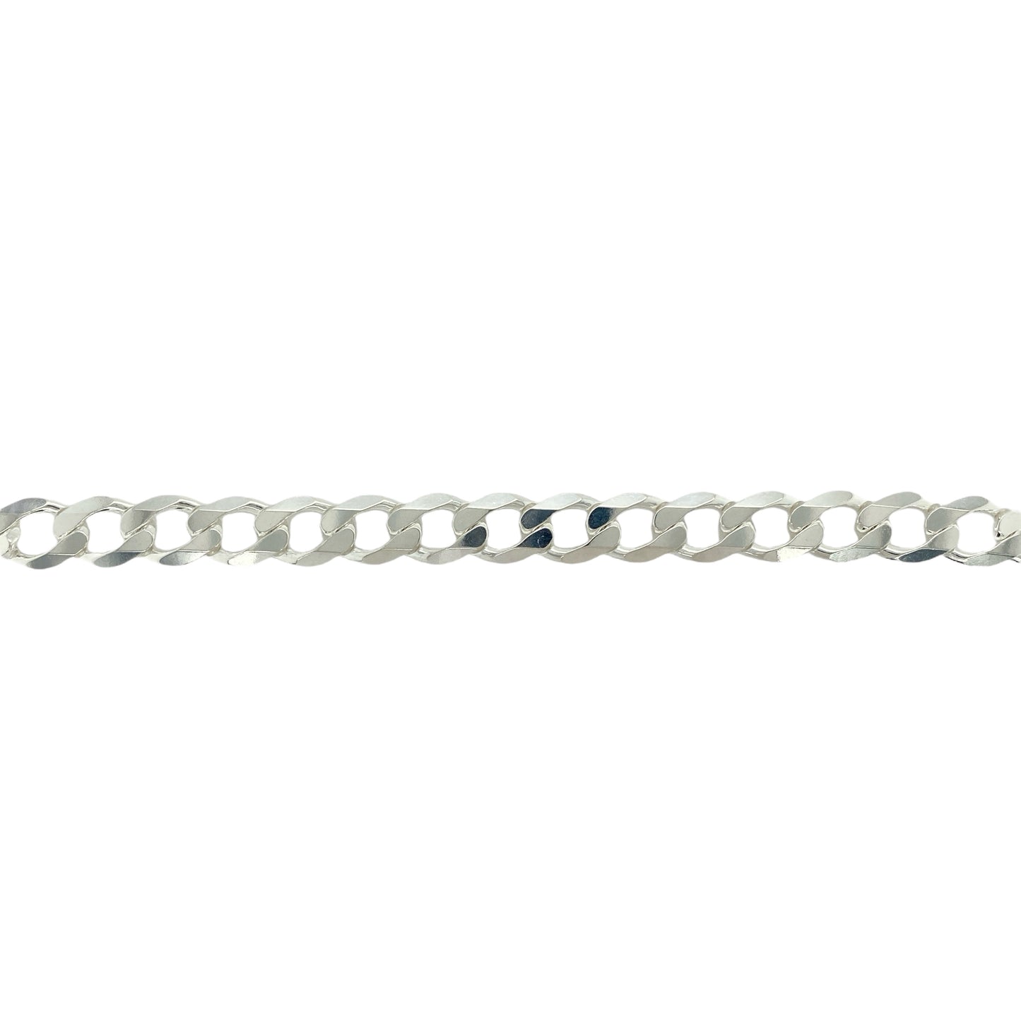 New 925 Silver 8.5" Curb Bracelet