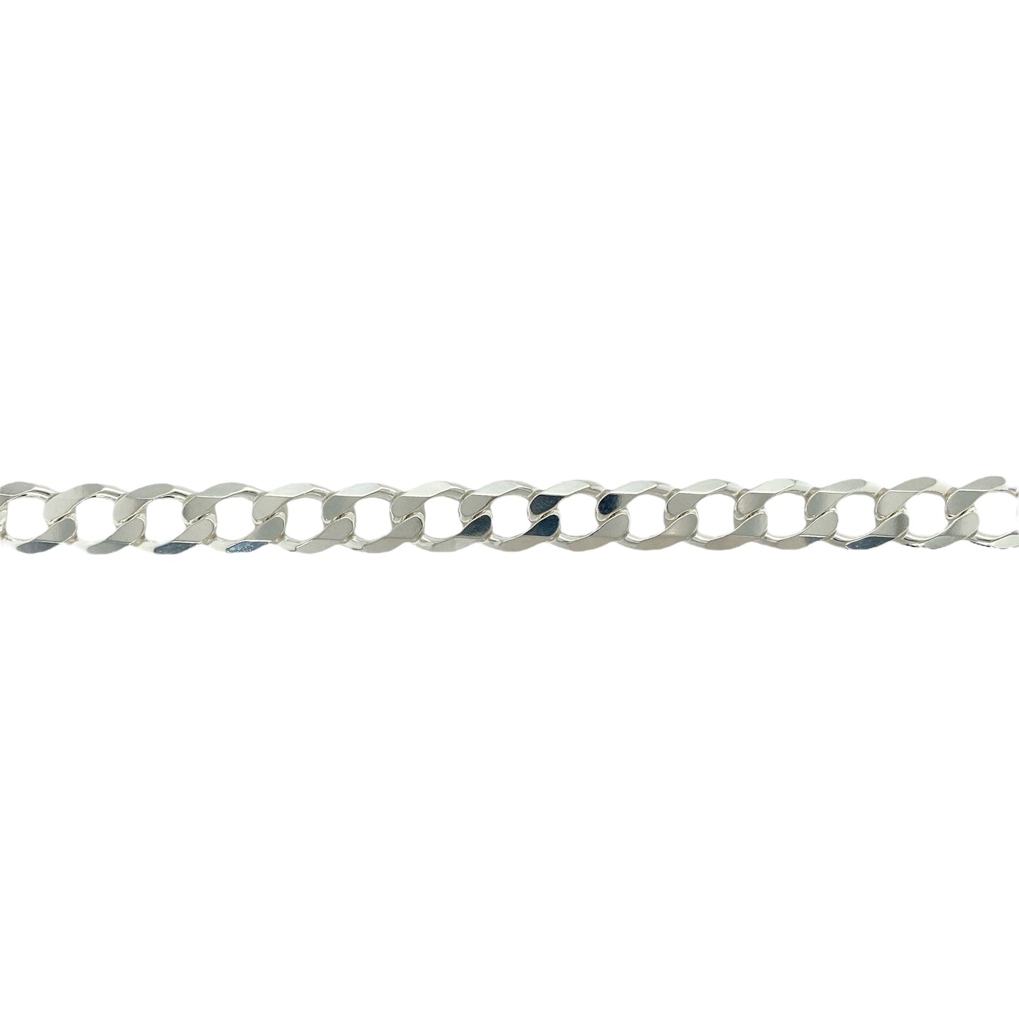 New 925 Silver 8.75" Curb Bracelet
