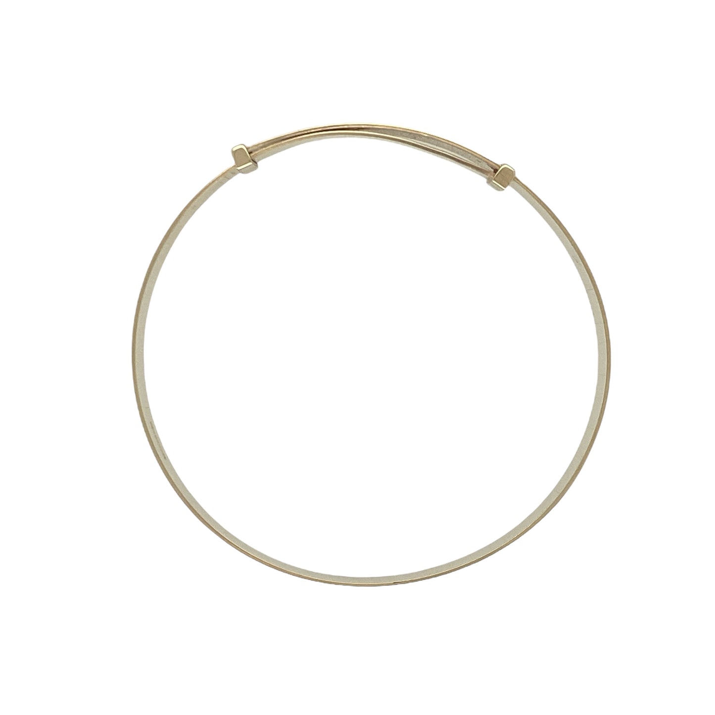 9ct Gold Patterned Expanding Baby Bangle