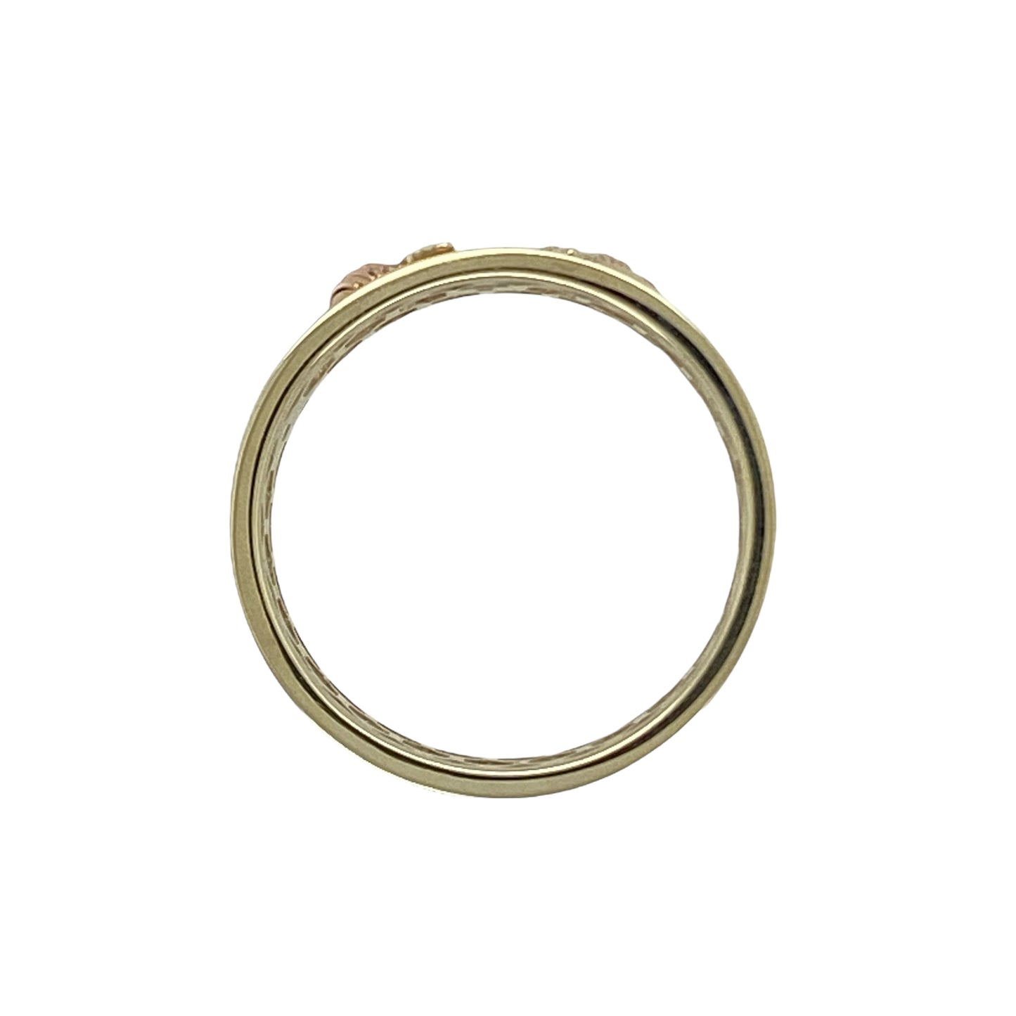 9ct Gold & Citrine Set Clogau Honeycomb Bee Band Ring