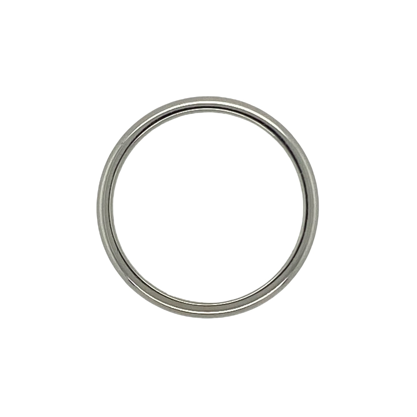 9ct White Gold 3mm Wedding Band Ring