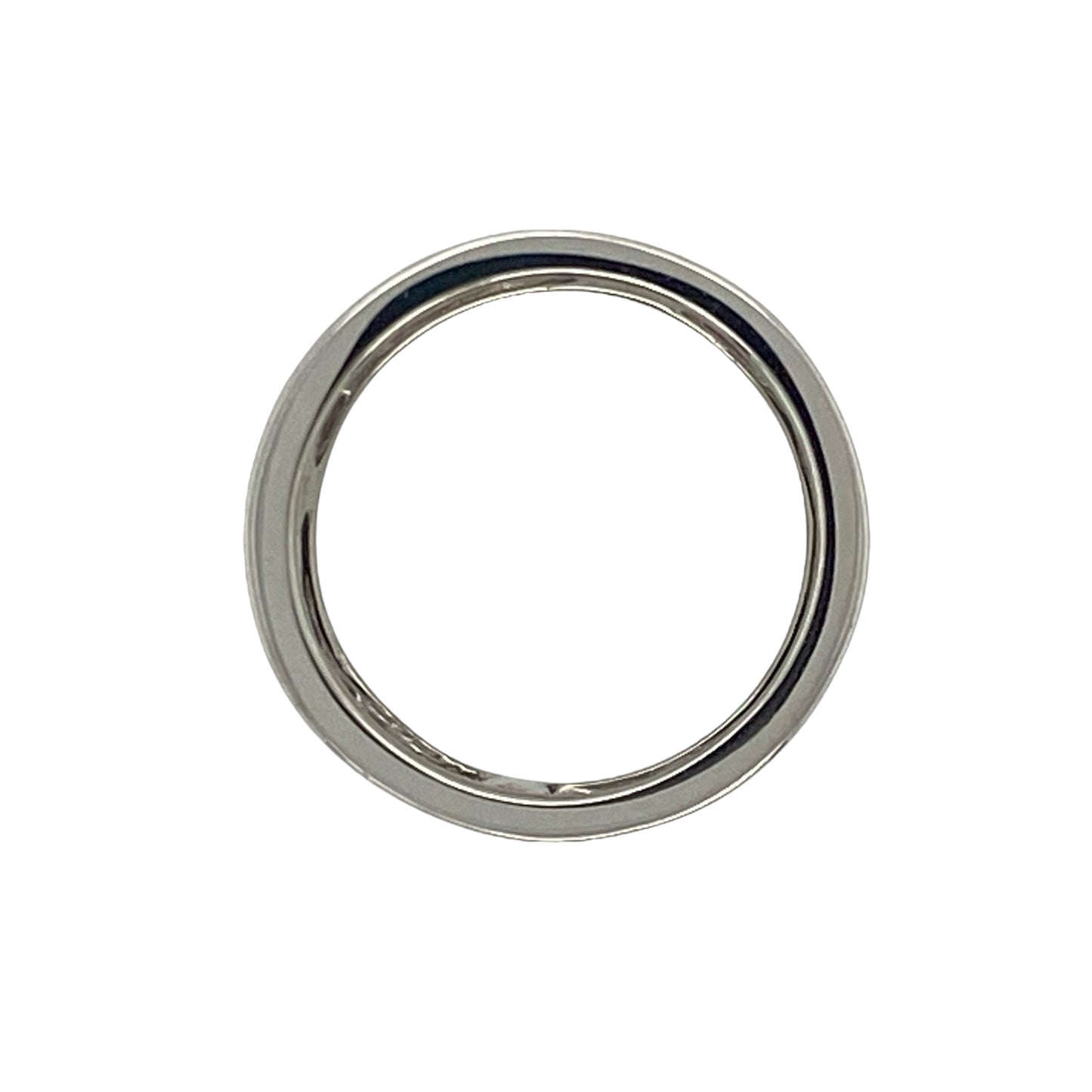 9ct White Gold & Diamond Set Wide Open Filigree Band Ring