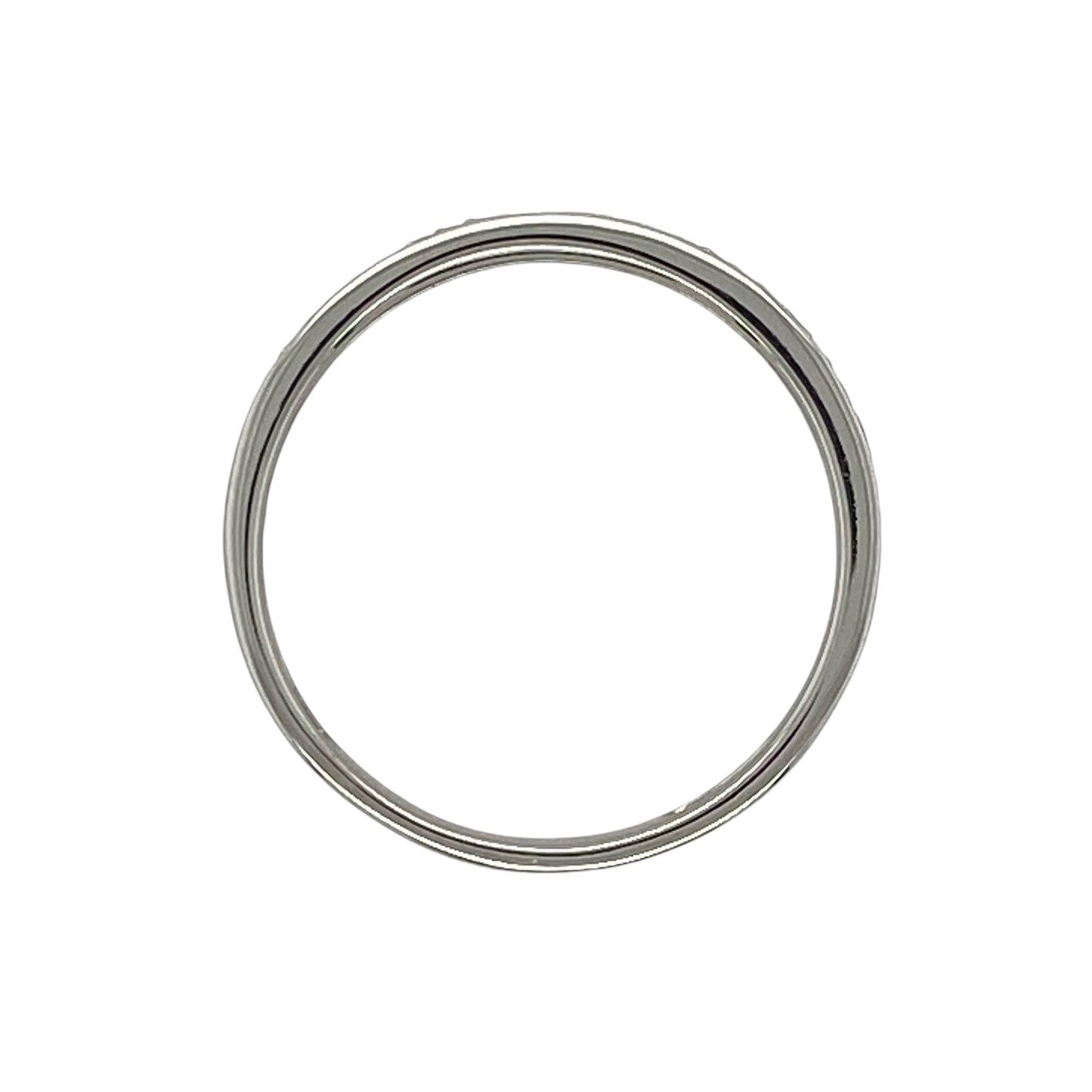 9ct White Gold & Diamond Band Ring