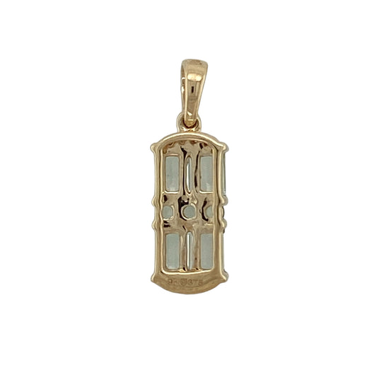 This pre-owned 9ct yellow gold light green and blue coloured stone set rectangle pendant is a colourful design, featuring multiple stones in soft green and blue tones.
Design: Featuring a rectangular design set with multiple light green and blue coloured stones, this pendant is finished in warm 9ct yellow gold.
Material: Made from 9-carat yellow gold.
Gemstone Detail: Set with multiple light green and blue coloured stones.
Pendant Detail: Rectangle pendant with a bail measuring approximately 5mm by 3mm.