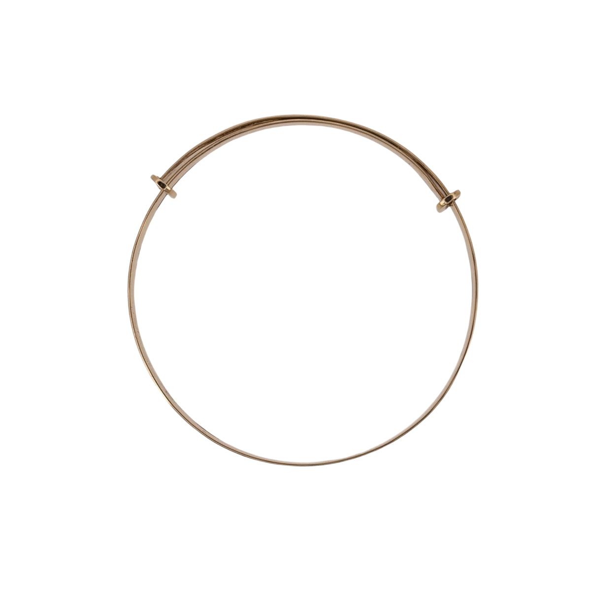 9ct Gold Patterned Heart Flower Baby Bangle