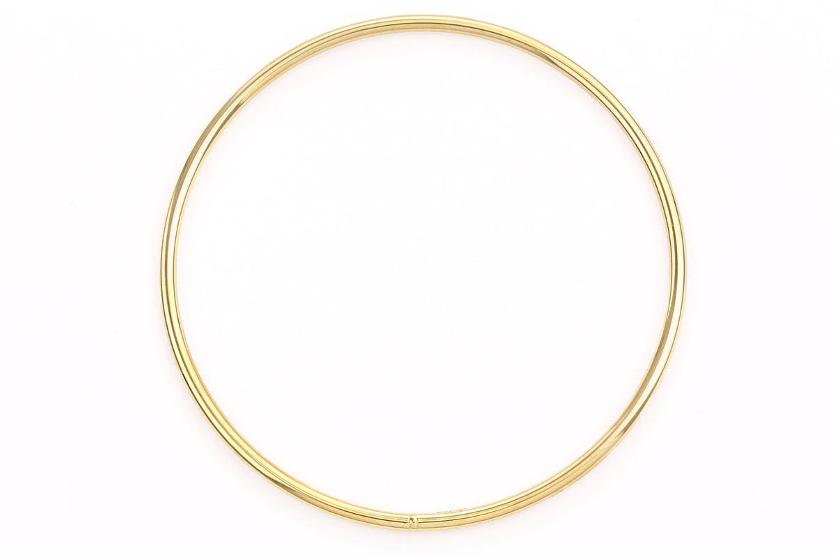 9ct Gold Plain Bangle