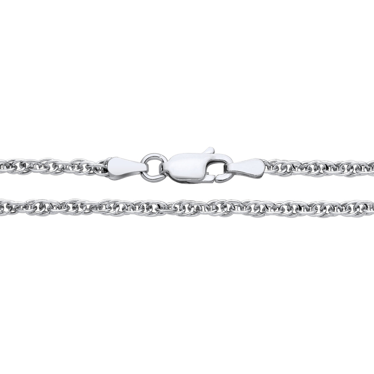 New 925 Silver 7" Prince of Wales Bracelet with the weight 2.10 grams and link width 2mm