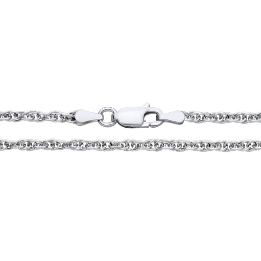 New 925 Silver 7" Prince of Wales Bracelet with the weight 2.10 grams and link width 2mm
