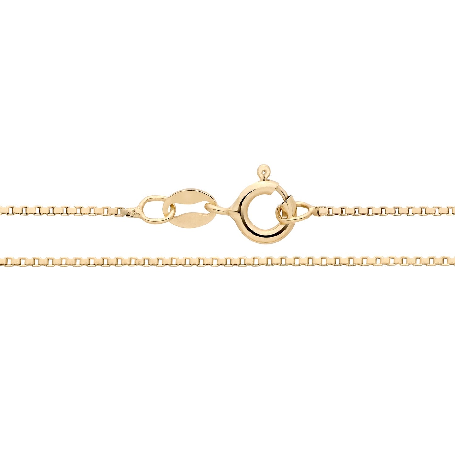 925 Silver Gold Plated 20" Box Chain
