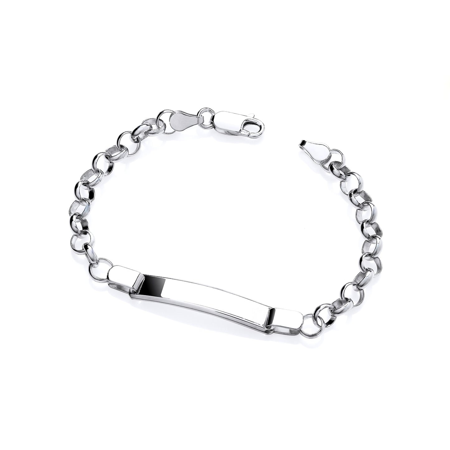 925 Silver 6.5" Belcher Identity Bracelet