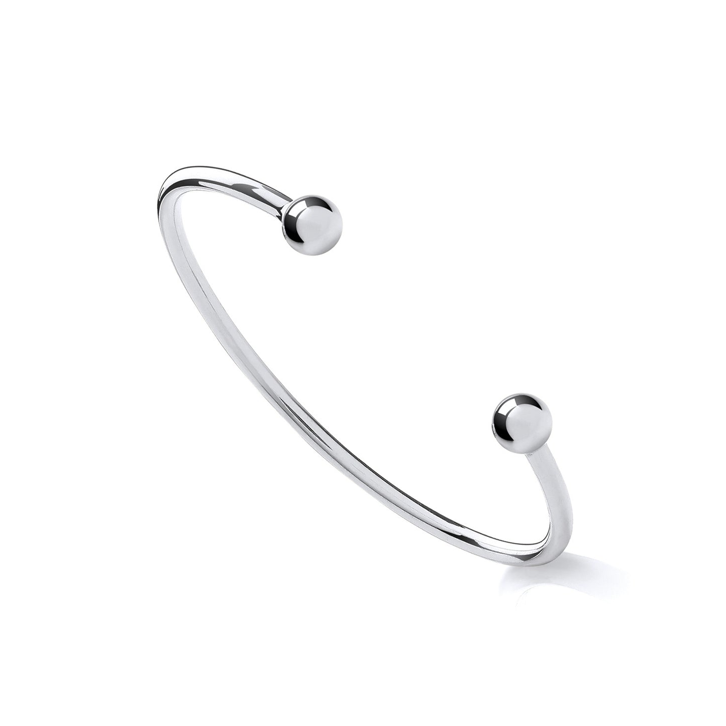 925 Silver Torque Bangle