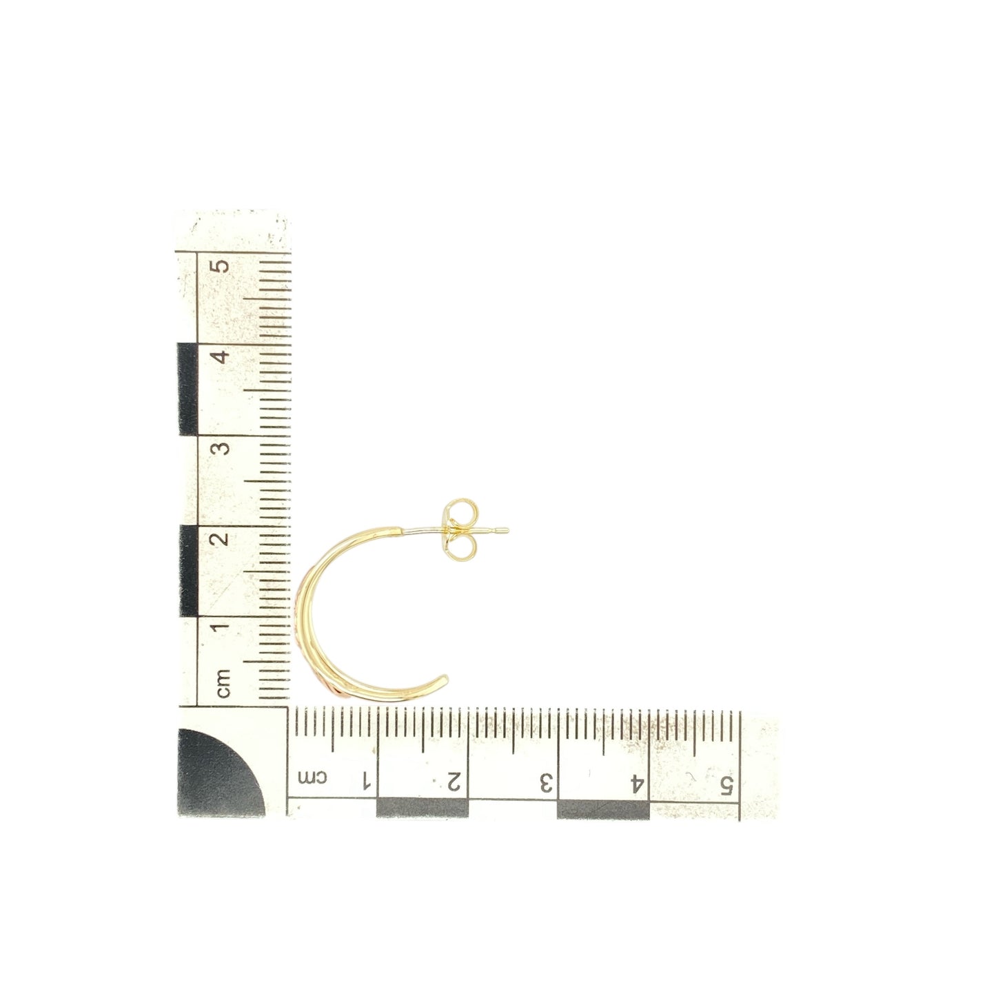 9ct Gold Clogau Tree of Life Half Hoop Stud Earrings