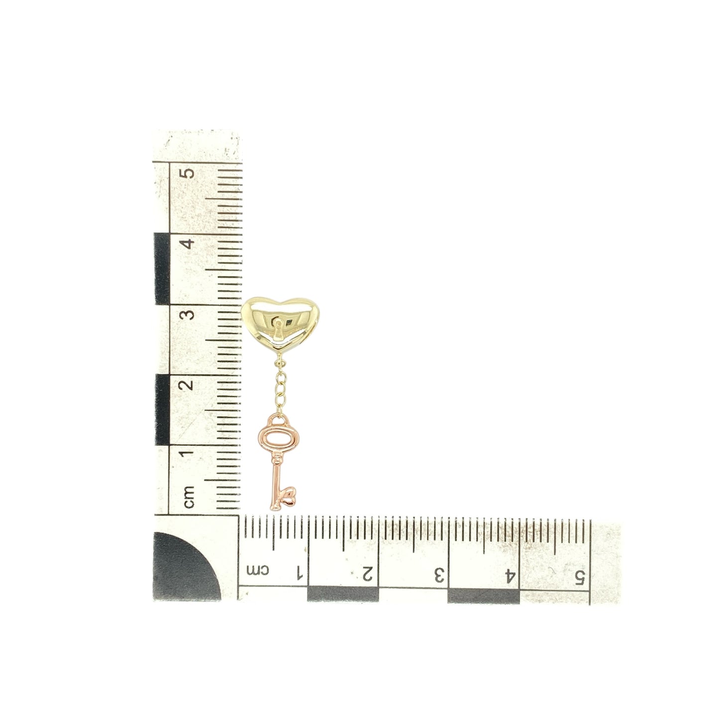 9ct Gold Clogau Heart Key Charm