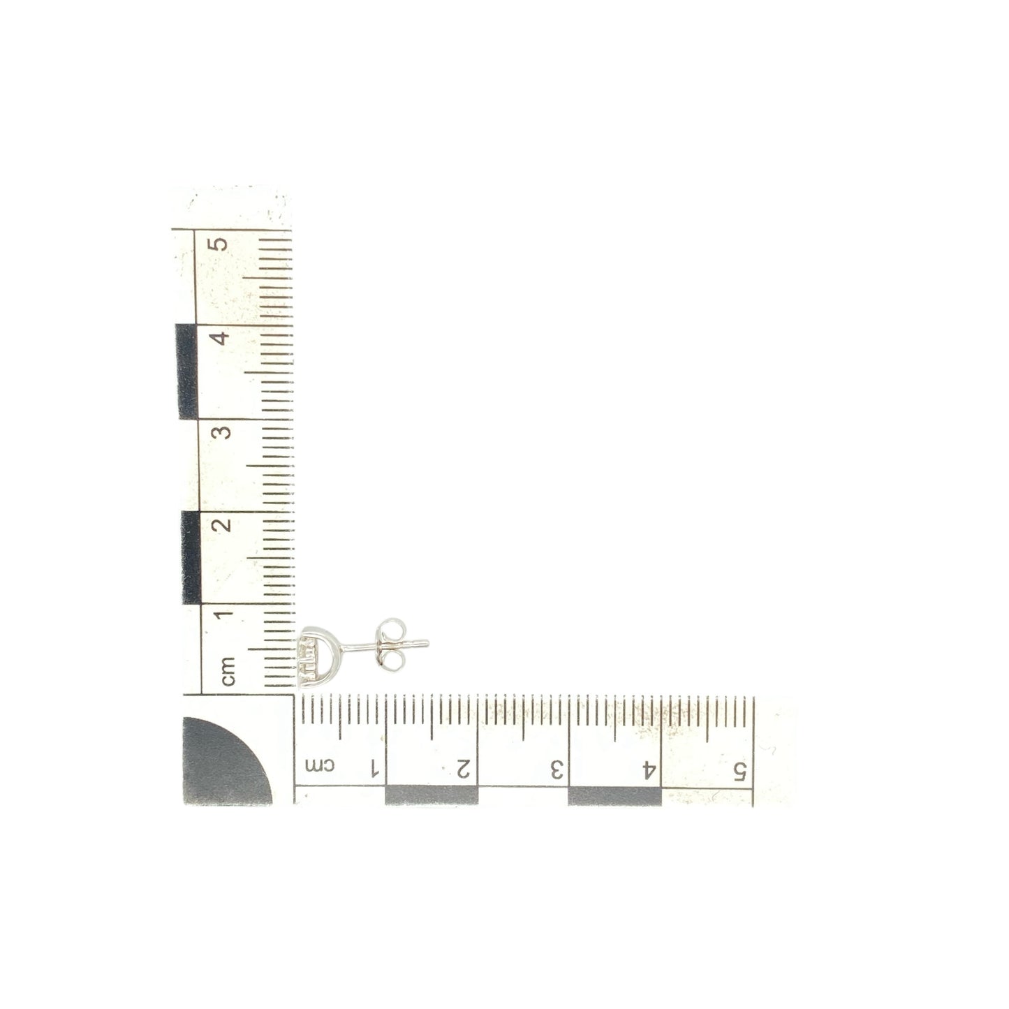 9ct White Gold & Diamond Set Cluster Stud Earrings