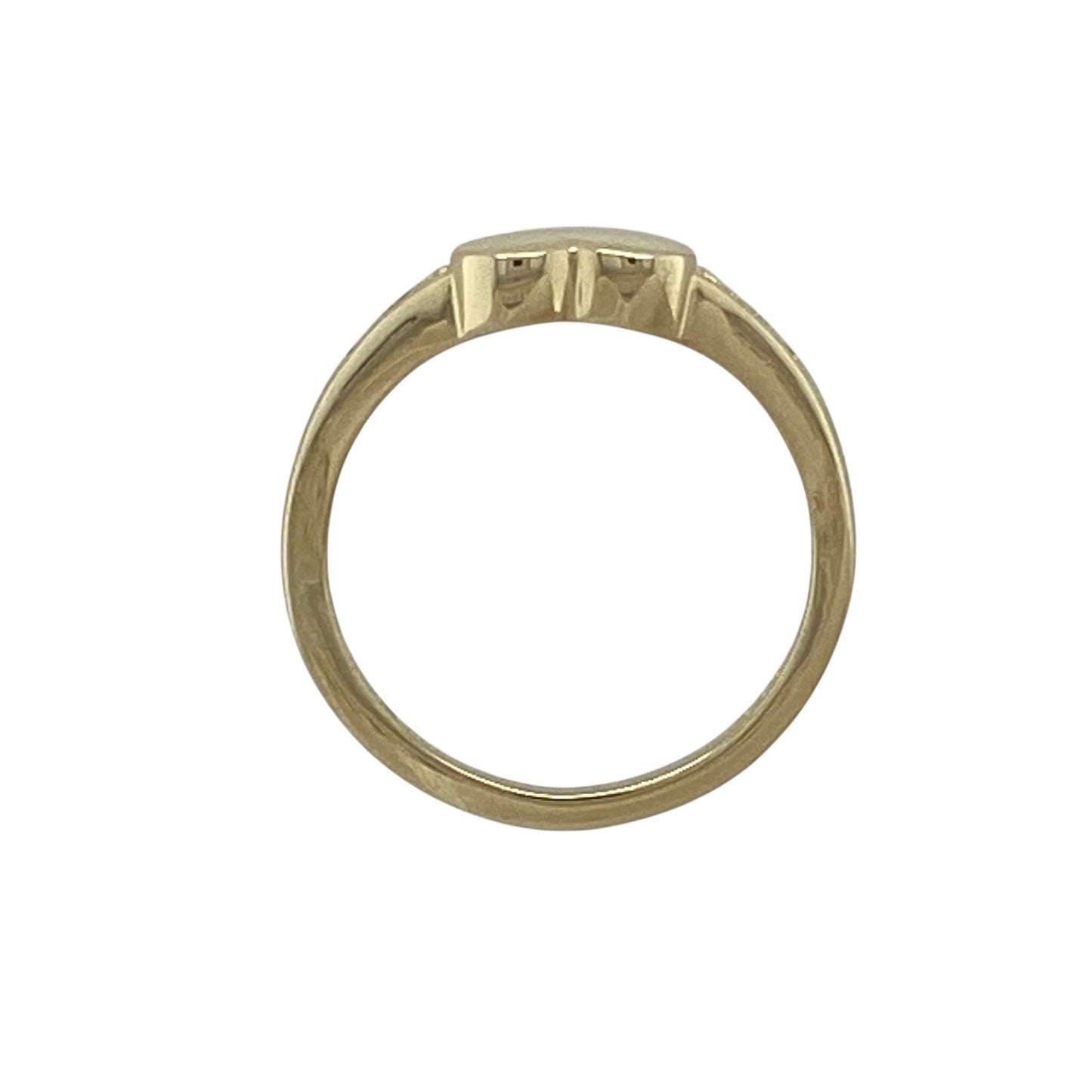 9ct Gold Plain Heart Signet Ring
