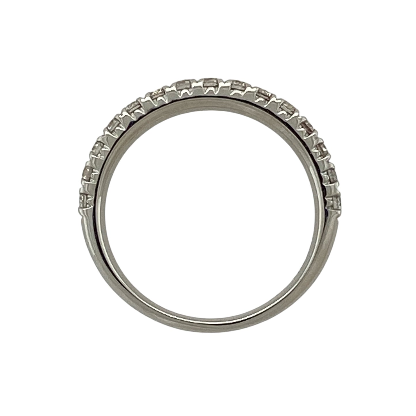 18ct White Gold & Diamond Set Band Ring