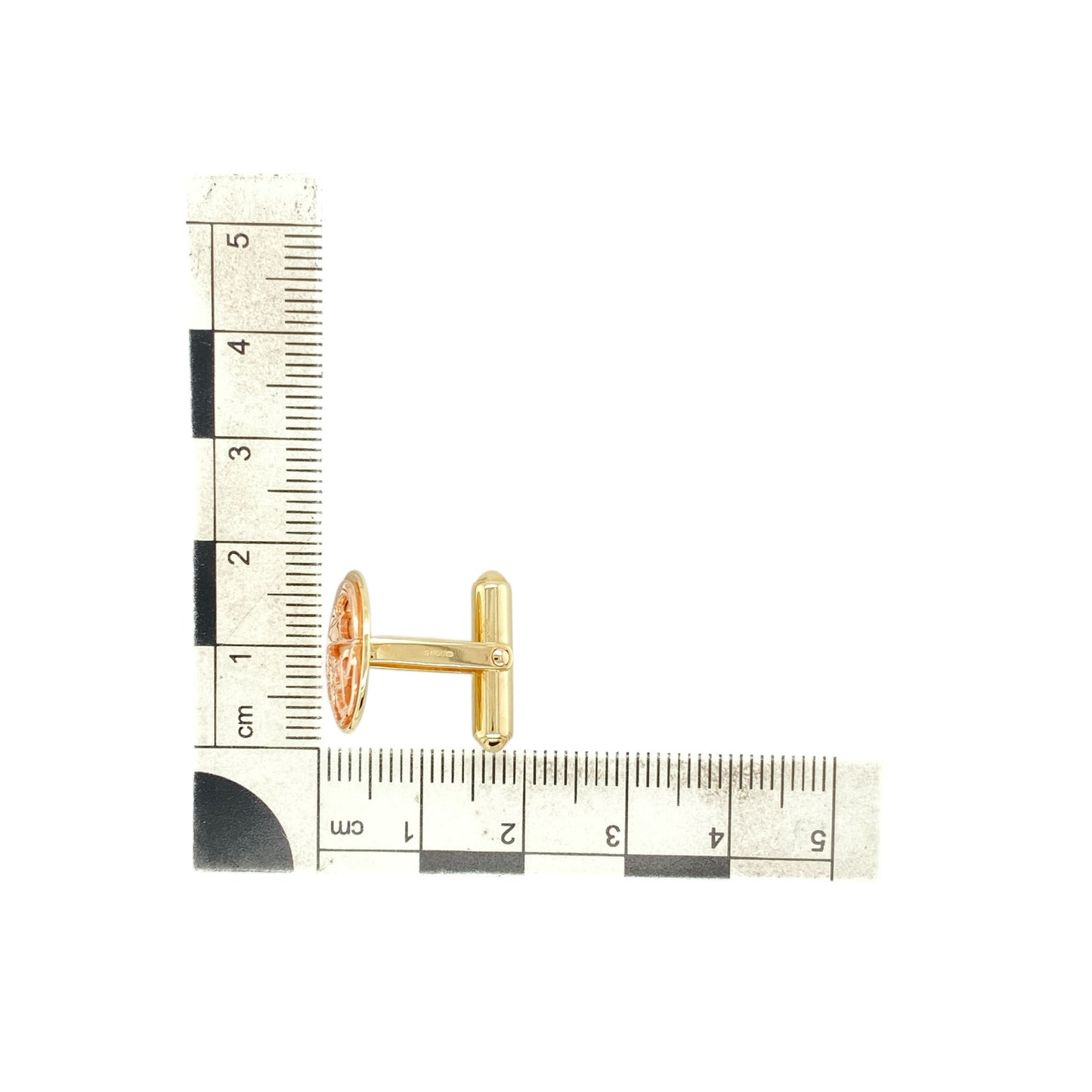 9ct Gold Clogau Dragon Wing Round Cufflinks