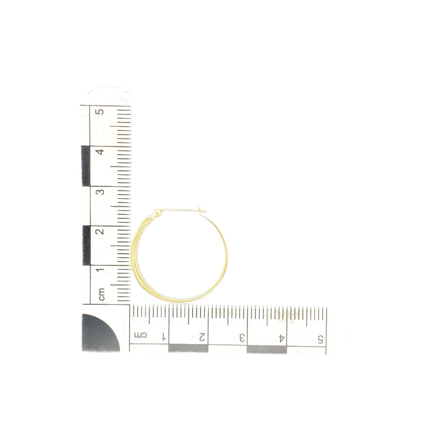 9ct Gold & Diamond Set Hoop Creole Earrings