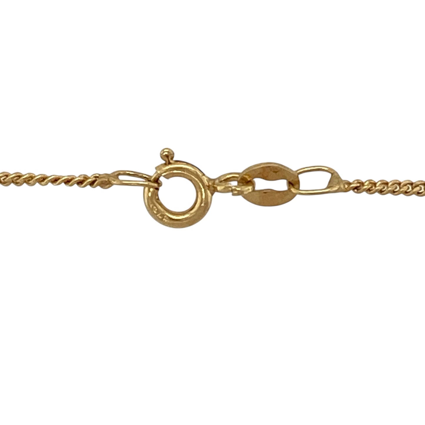 9ct Gold & Diamond Set Teardrop Cluster 18" Necklace