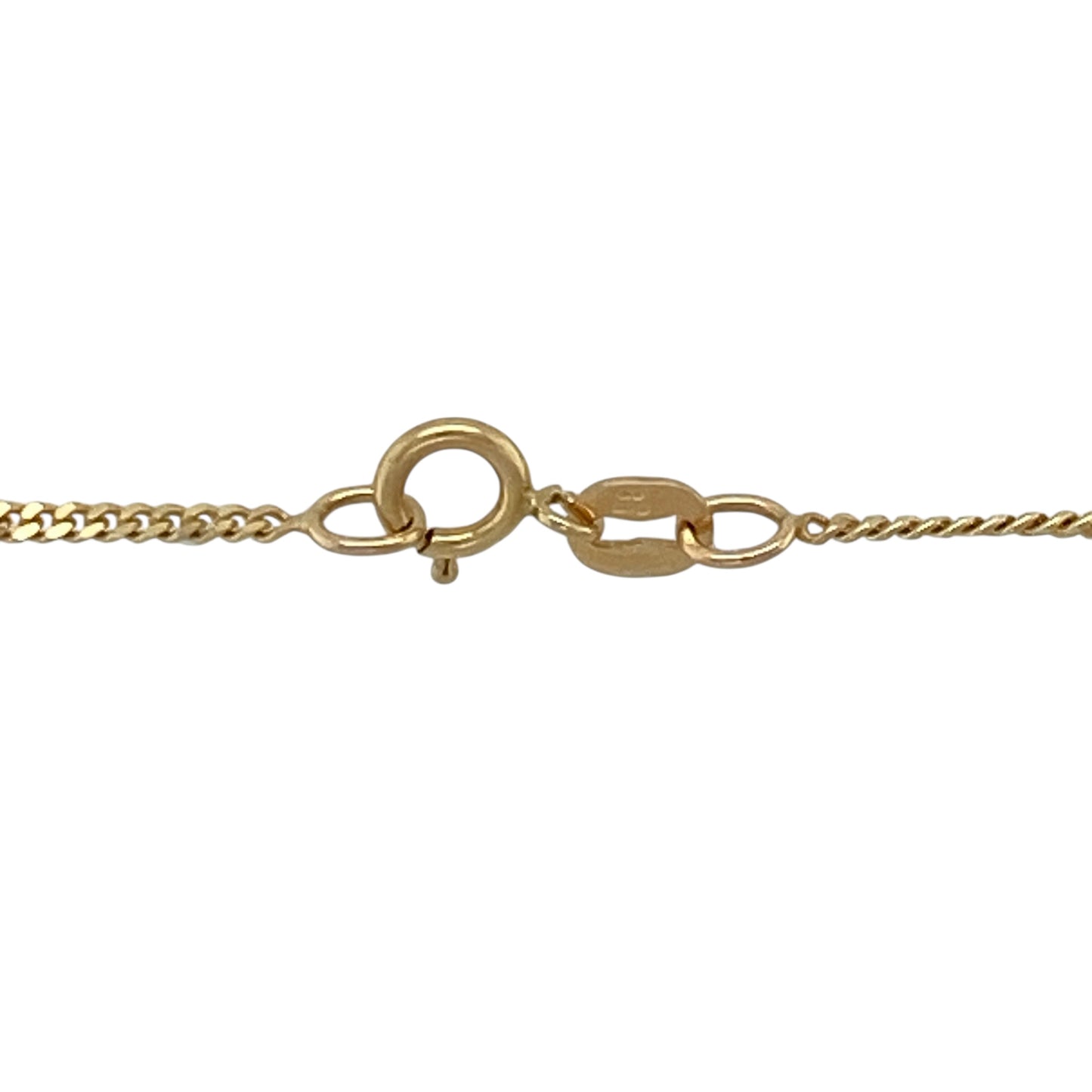 9ct Gold Patterned Celtic Cross 18" Necklace