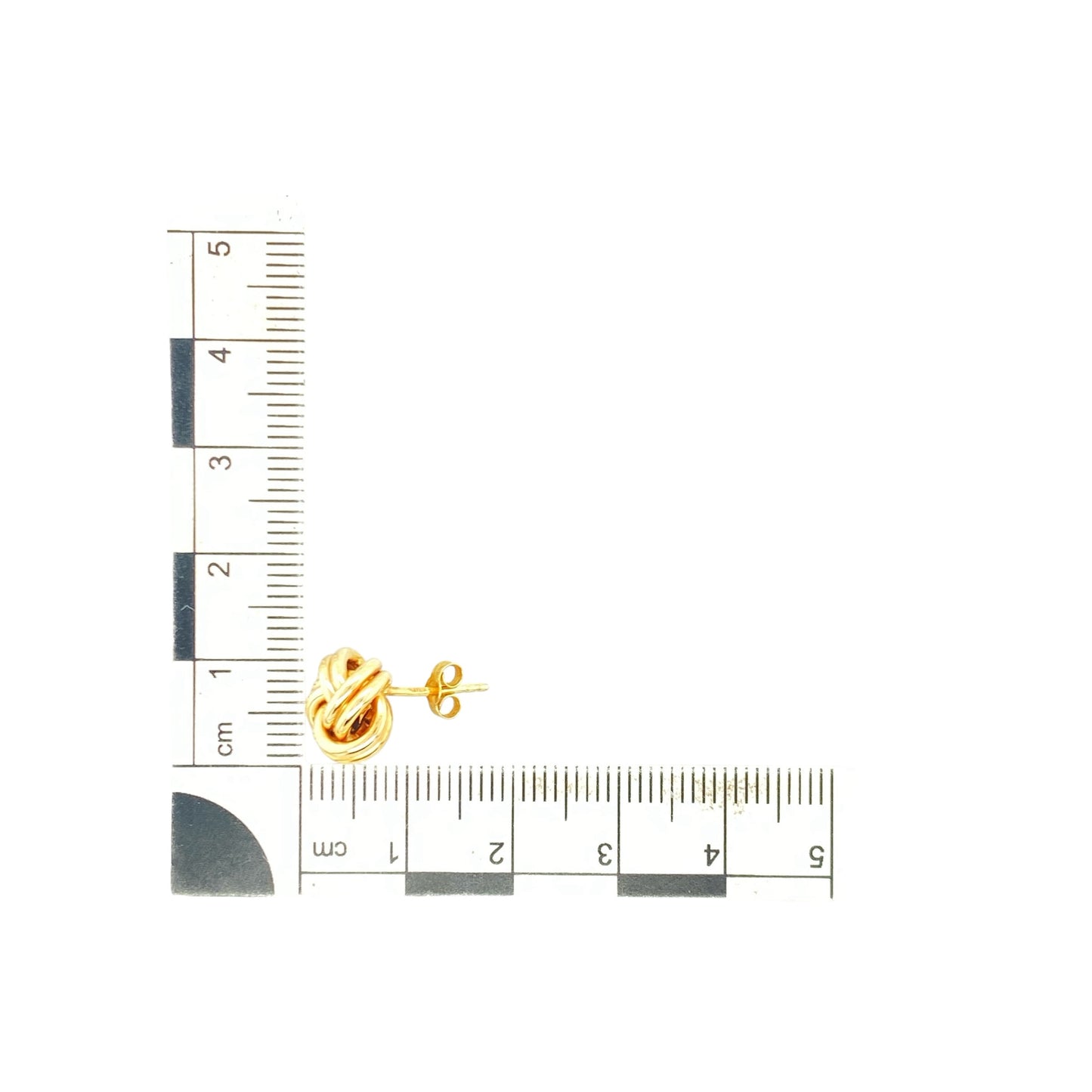 9ct Gold 10mm Knot Stud Earrings