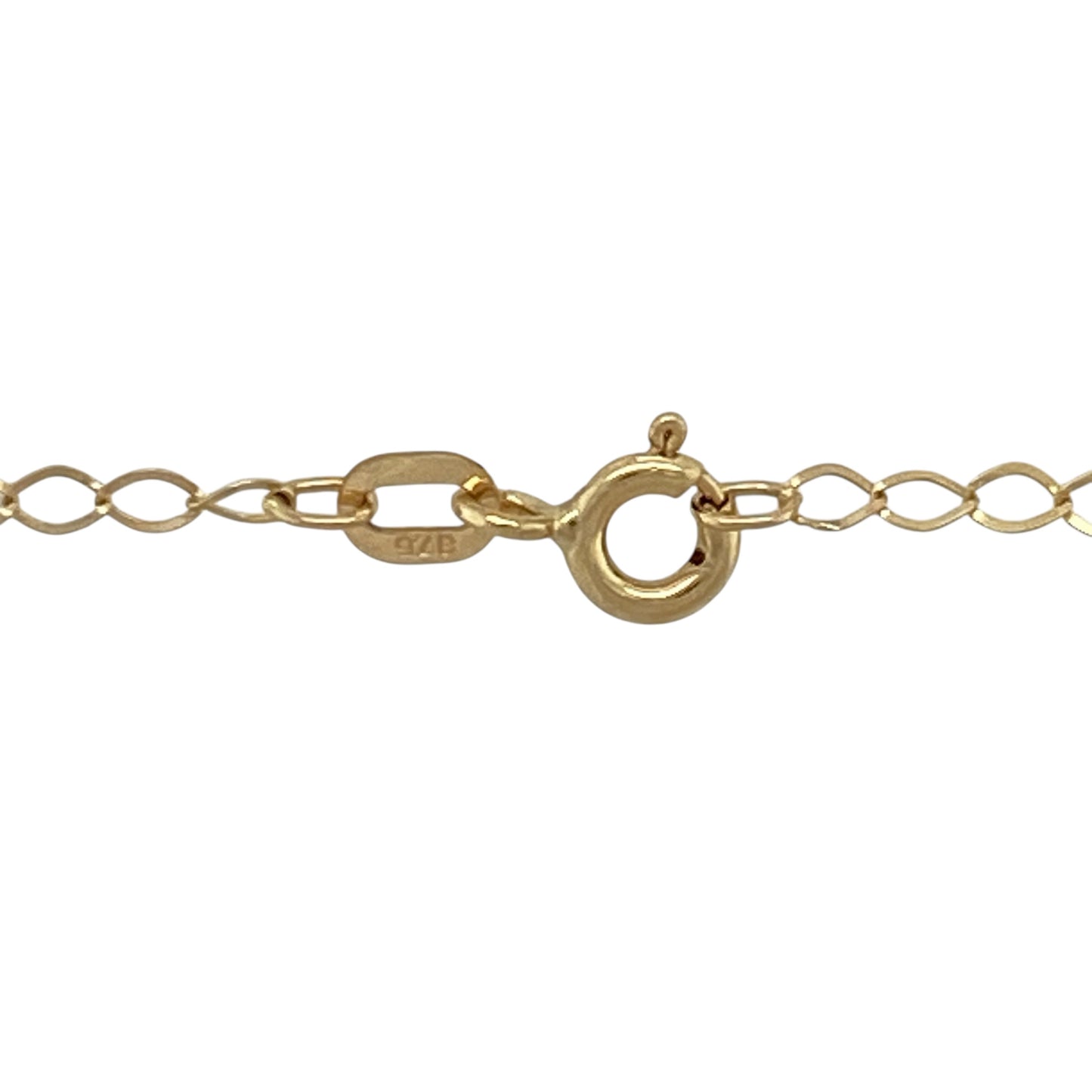 9ct Gold & Cubic Zirconia Set 'S' 18" Necklace