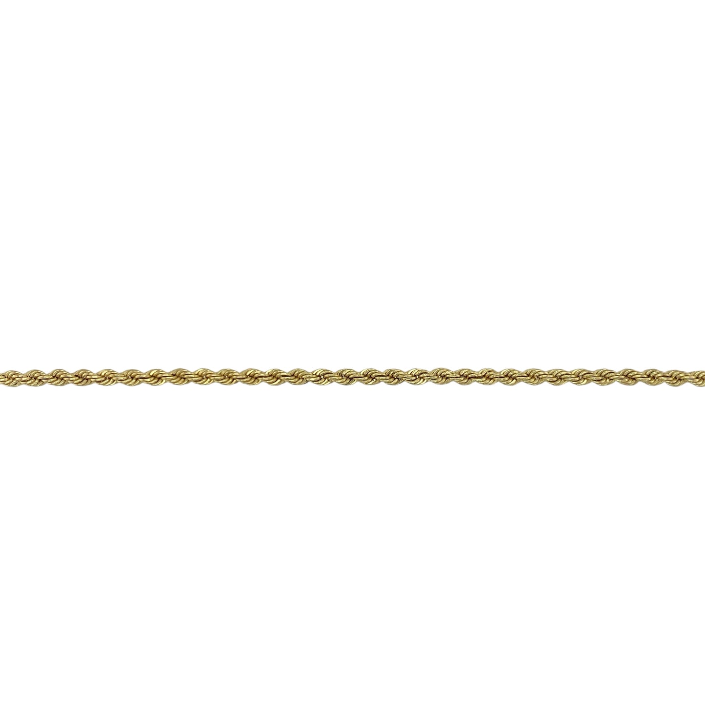 9ct Gold 7" Rope Bracelet