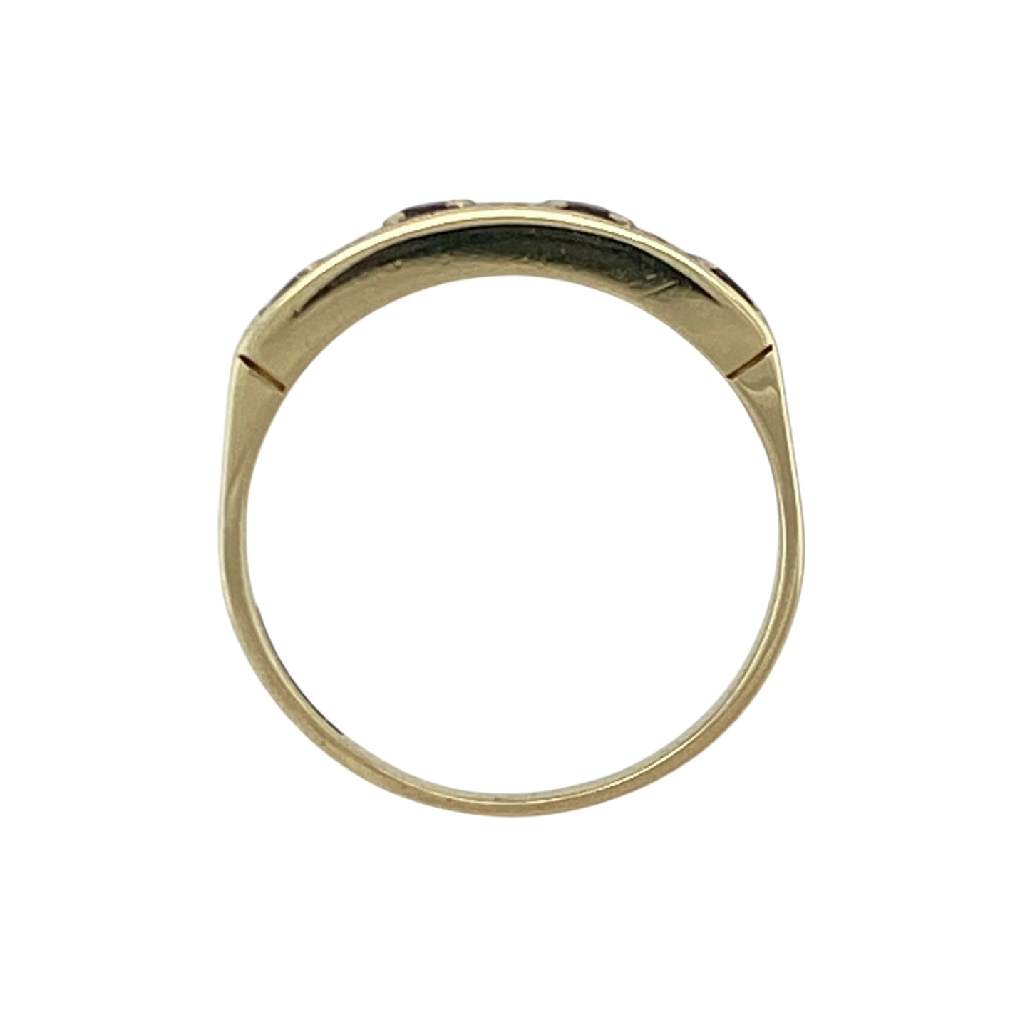 9ct Gold Diamond & Sapphire Set Band Ring