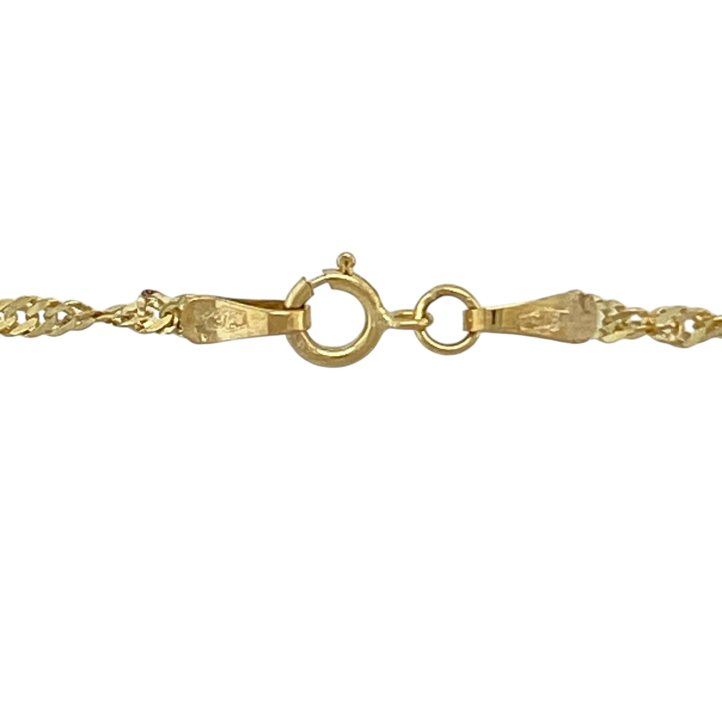 9ct Gold & Diamond Set Patterned Heart Locket 18" Necklace