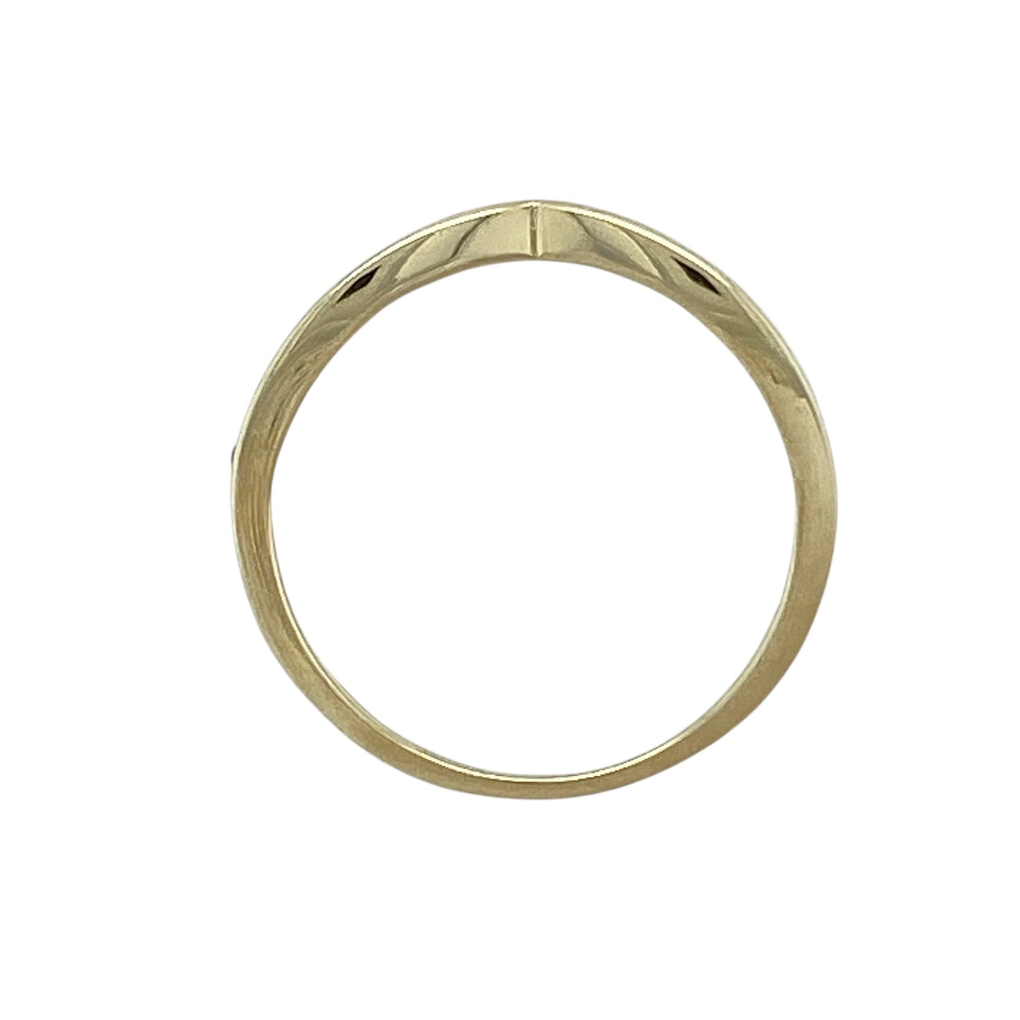 9ct Gold & Diamond Set Wishbone Ring