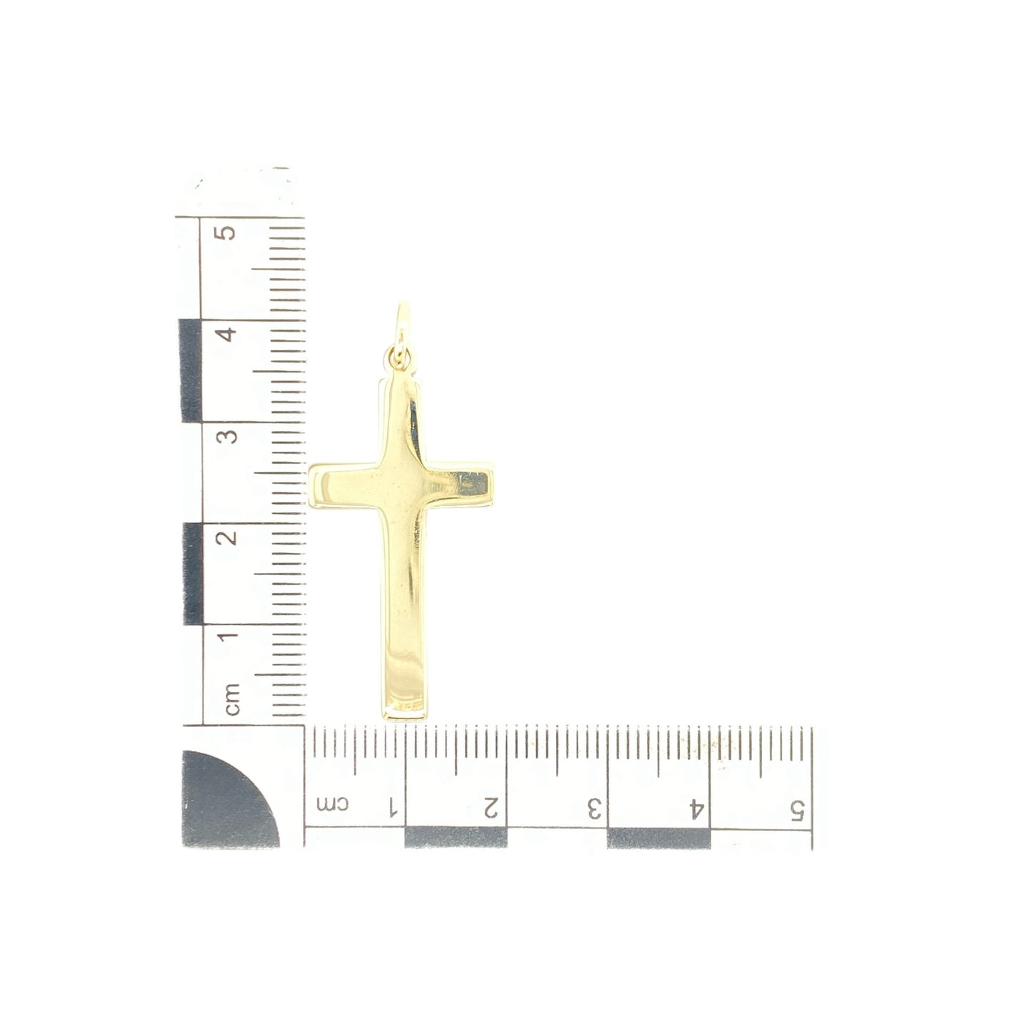 9ct Gold Plain Cross Pendant