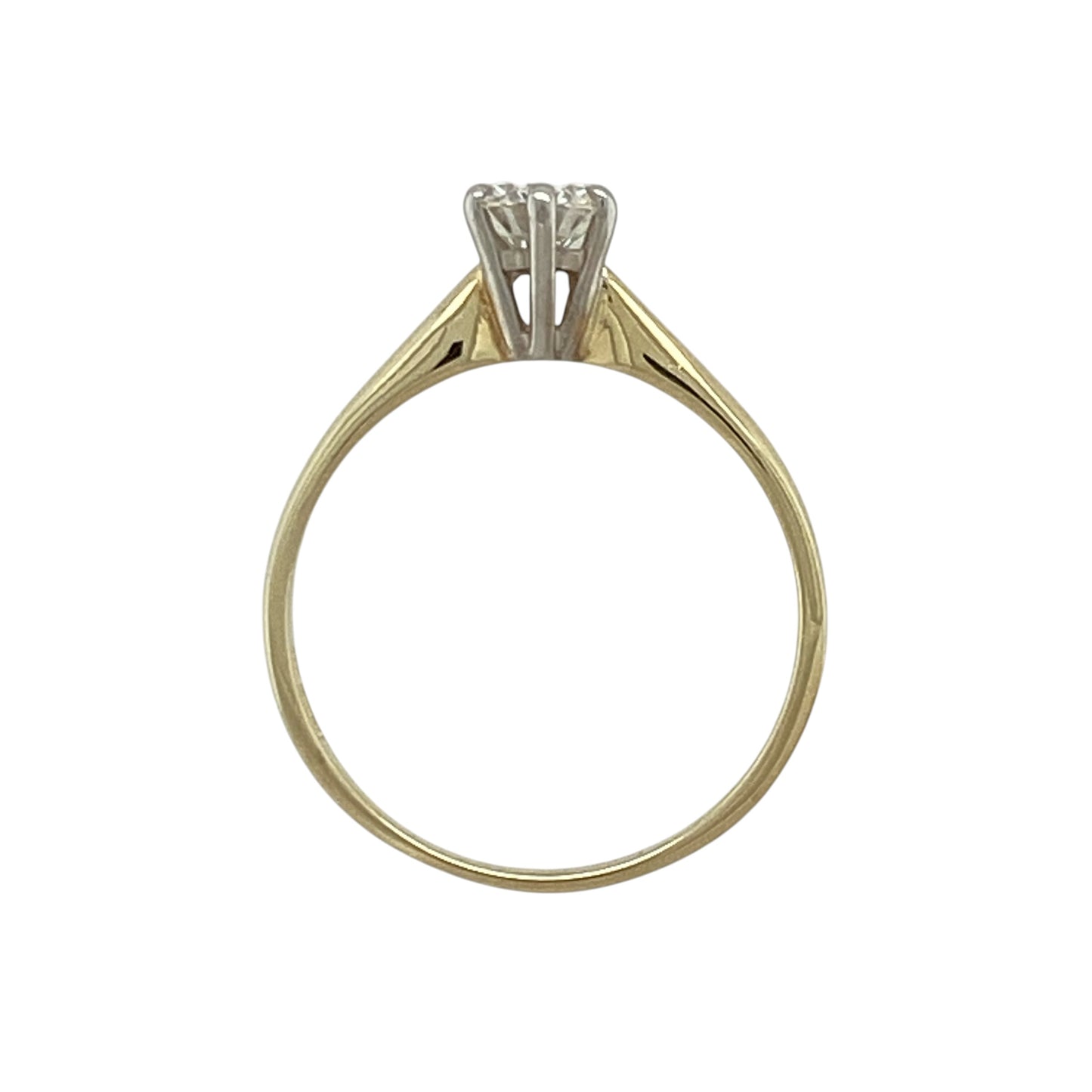 9ct Gold & Moissanite Set Solitaire Ring