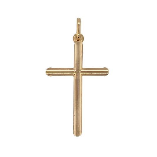Add a modern and meaningful piece to your jewellery collection with this pre-owned 9ct yellow gold plain tube cross pendant, combining classic symbolism with a sleek designβperfect for everyday wear or as a thoughtful gift.
Design: The pendant features a contemporary tube-style cross design, with smooth rounded edges creating a clean and minimal look.
Material: Made from 9-carat yellow gold, it has a polished finish that enhances its warm tone and modern appeal.