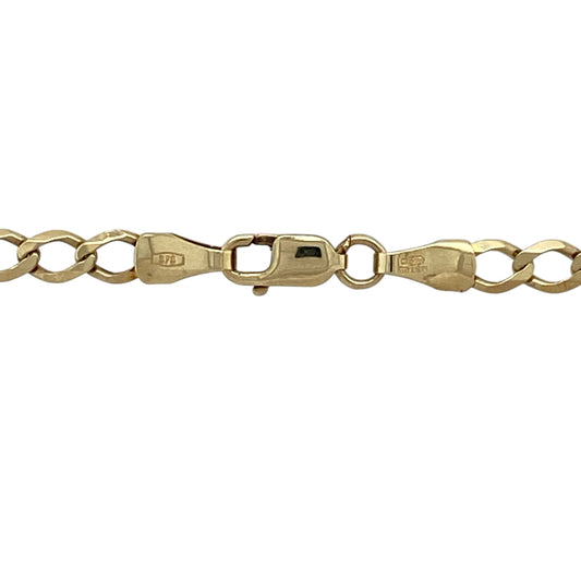 Add a classic and versatile piece to your jewellery collection with this pre-owned 9ct yellow gold 20" curb chain, offering timeless style with a balanced profile—perfect for everyday wear or pairing with a pendant.
Design: The chain features a traditional curb link design with smooth, interlocking links, creating a clean and enduring look.
Material: Made from 9-carat yellow gold, it has a polished finish that enhances its warm tone and classic appeal.