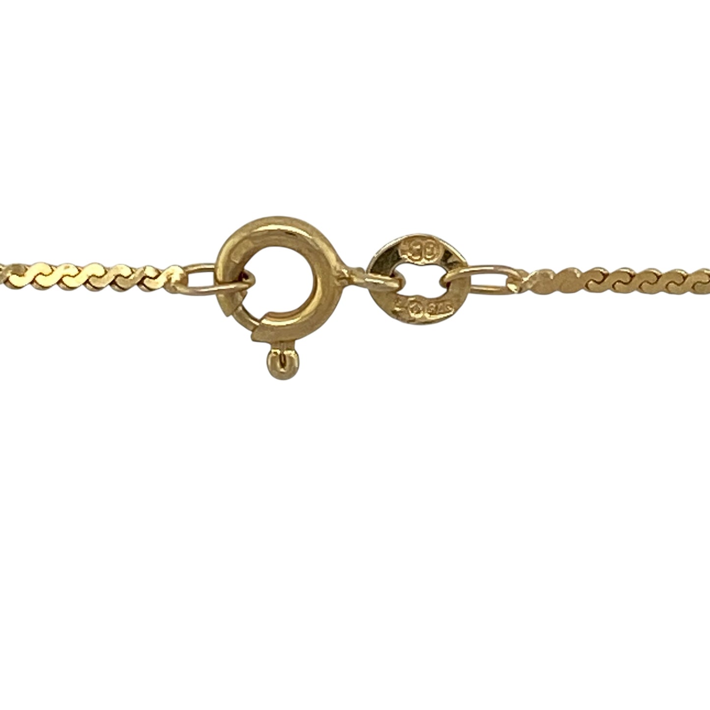 9ct Gold & Cameo Set Oval Locket 18" Necklace