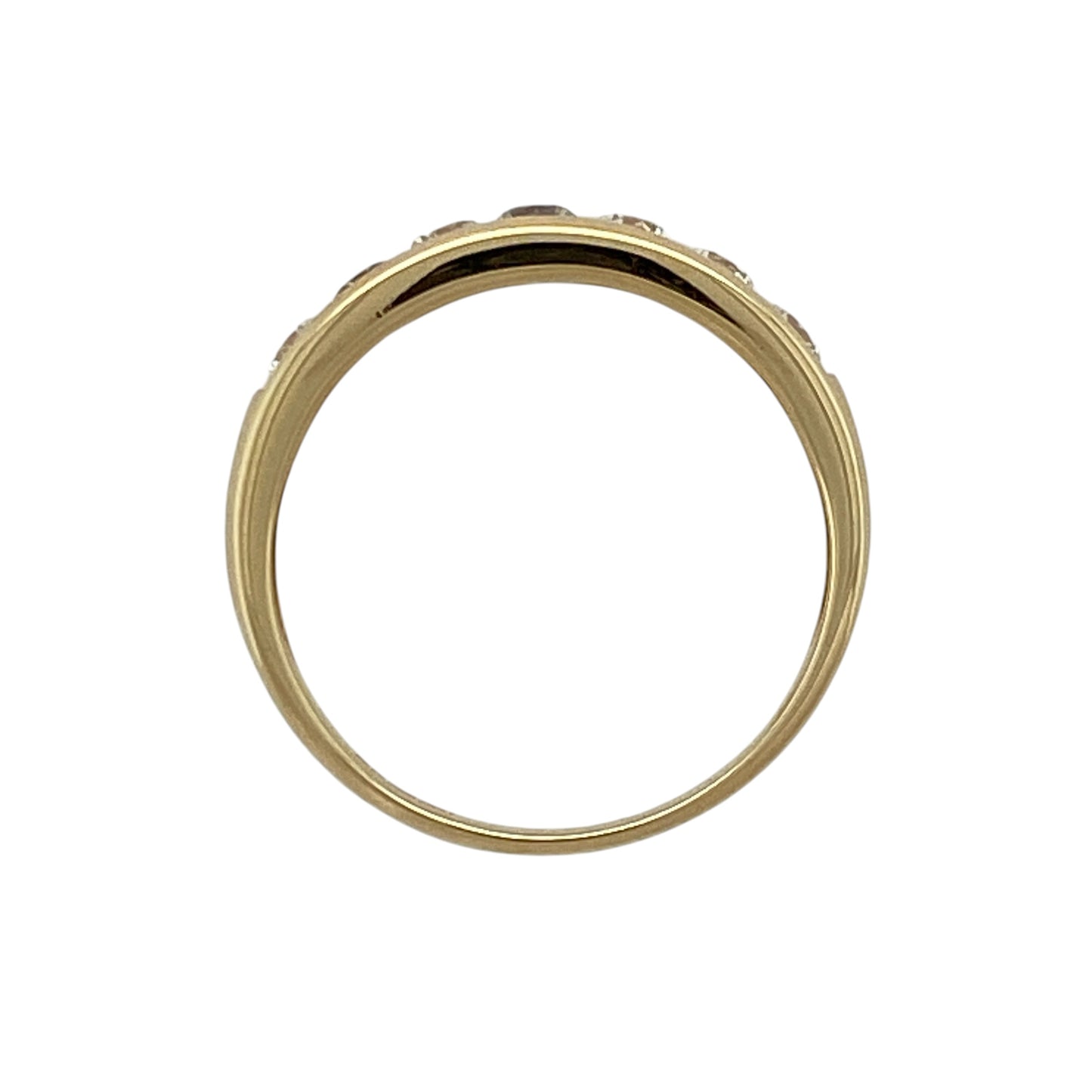 18ct Gold & Cubic Zirconia Set Band Ring